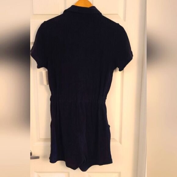 Pam & Gela Terrycloth Romper Black Size Small NEW - Picture 5 of 7